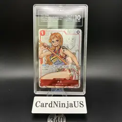 TAG GEM MINT 10 (980) Nami Parallel OP01-016 R 25th Edition ONE PIECE 340 - Image 1