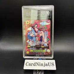 TAG GEM MINT 10 (969) Boa Hancock OP14-112 SP SR The Azure Sea's Seven 327 - Image 1