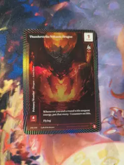 Wonders of The First- Thunderstrike Volcanic Dragon Foil Epic Call Of The Stones - Image 1