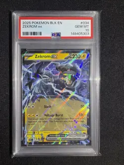 Graded Pokemon Card - Zekrom ex 034/086 Black Bolt - PSA 10 - Image 1