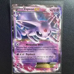 Pokemon Espeon EX 52/122 Breakpoint Ultra Rare Holo Pokemon Card - Image 2