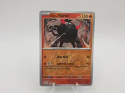 PALDEAN TAUROS 018/191 REVERSE HOLO UNCOMMON SURGING SPARKS POKEMON TCG CARD - Image 2