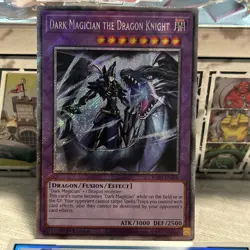 Dark Magician the Dragon Knight Platinum Secret Rare Card NM Near RA03-EN268 - Image 1