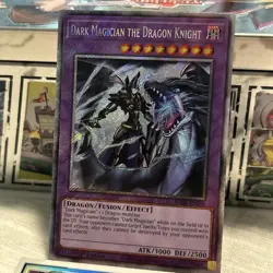 Dark Magician the Dragon Knight Platinum Secret Rare Card NM Near RA03-EN268 - Image 2