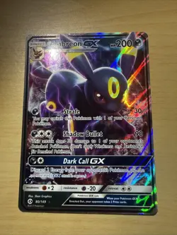 Pokemon Umbreon GX 80/149 Ultra Rare Full Art Holo Card SM Base Set - Image 1