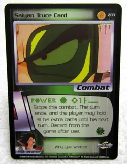 2001 Score Unlimited Dragon Ball Z DBZ CCG Saiyan Truce Card #203 Raditz - Image 1