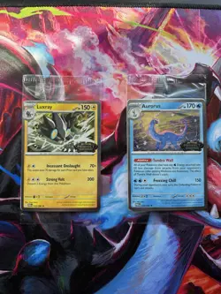 Pokemon TCG Luxray & Aurorus Perfect order stamped cards - Image 1