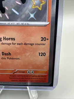 Pokemon TCG Paldean Tauros 111/091 Paldean Fates Shiny Holo Rare Card - Image 4