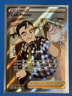 Pokemon TCG Cafe Master Brilliant Stars TG25/TG30 Holo Secret Rare + Card Saver - Image 1