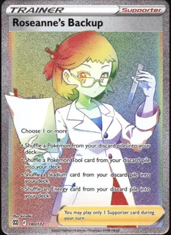 Roseanne's Backup 180/172 SWSH09: Brilliant Stars Secret Rare Pokemon Card - Image 1