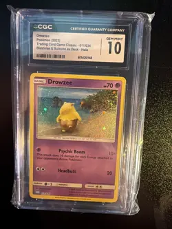 Drowzee - Pokemon Trading Card Game Classic Holo 011/034 - CGC 10 - Image 1