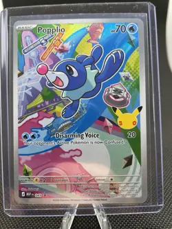 Pokemon TCG Popplio 045 MEP Promo Stamped Holo Basic 70 HP 2026 Card - Image 1