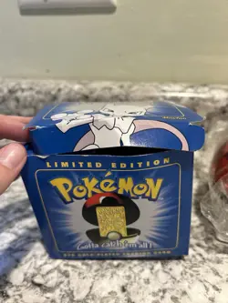Vintage 1999 Burger King Mewtwo Pokemon 23K Gold Plated Card Sealed New In Box - Image 2