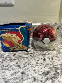 23K Gold Plated CHARIZARD Trading Card 1999 Burger King Pokemon Ball NEW SEALED - Image 1