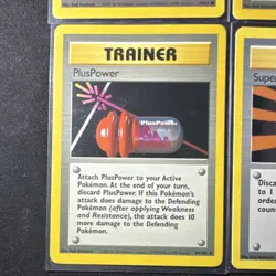 Pokemon TCG Base Set Trainer Card Lot 4 Wizards 1999 Energy Search PlusPower - Image 4