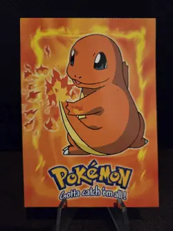 TOPPS Charmander E4 of 12 BLACK LOGO - Pokemon Card 🌟🌟🌟 - Image 1