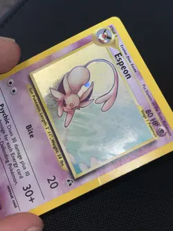 Pokemon Espeon Neo Discovery TCG 1/75 Holo Rare Card (MP/HP) - Image 3