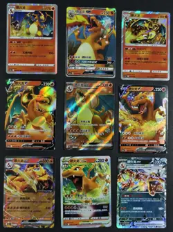 lot 9 All Charizard SR RR ex V GX R RRR Vstar Chinese Pokemon Cards Holo NE40 - Image 1