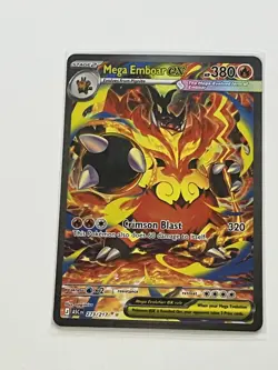 Mega Emboar ex SIR 273/217 Me: Ascended Heroes Holo Pack Fresh Pokemon Card - Image 1
