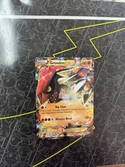 Groudon EX XY42 XY Black Star Promo Pokemon Card - Image 1