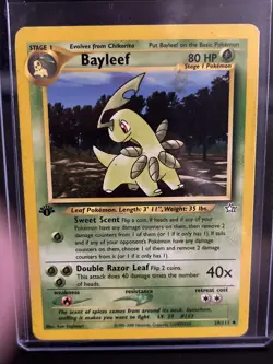 Pokemon TCG Bayleef Neo Genesis 1st Edition Uncommon Card 29/111 - Image 1