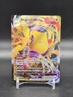 Pokemon Card - Regieleki Vmax 058/195 Silver Tempest Rare Holo Full Art NM - Image 1