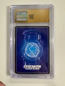 2024 DIGIMON CHINESE WARGREYMON BT14-101 SPECIAL CARD CGC 10 BLACK GOLD LABEL - Image 2