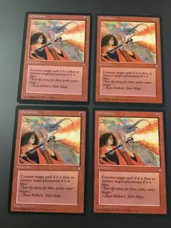 MTG Ice Age Pyroblast (x4) playset LP - Image 1