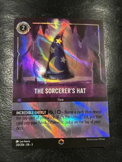 Disney Lorcana The Sorcerer's Hat-Enchanted 210/204 - Image 1