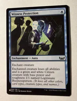 MTG Magic the Gathering Witness Protection (SNC-66/3167) The List NM - Image 1