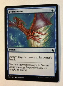 Unsummon FDN 599 MTG Foundations Common Normal EN NM - Image 1