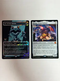 Magic The Gathering TMNT's Lot of 2 Artifact Creatures M 0175 & R 0097 NM - Image 1