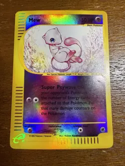 Pokemon Mew 19/165 Expedition Reverse Holo Foil Moderately Played - Image 1