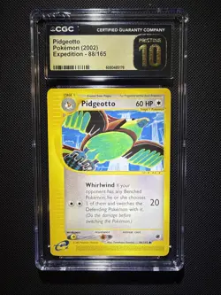 (POP 2!) CGC 10 PRISTINE Pokemon 2002 Expedition Base Set 88/165 Pidgeotto - Image 1
