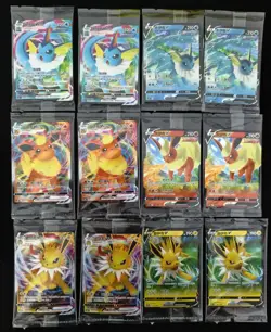 Pokemon Chinese Jolteon VMAX V Vaporeon Vmax V Flareon VMAX V Sealed Lot*12 NE40 - Image 1