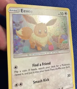 Eevee SM184 - Pokemon Sun & Moon Promo Cosmos Holo Rare Card - NM - Image 4