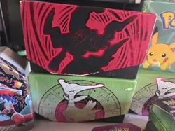 Lot of 9 2015+ Empty Pokemon Collection Tins & Cards & Stickers 2025 Calendar - Image 5