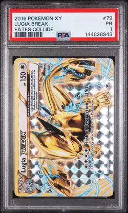 PSA 1 POP 1 Lugia Break Fates Collide 2016 XY Holo Pokemon 79/124 - Image 1
