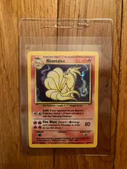 NINETALES - HOLO Foil - 12/102 - Base Set - WOTC Pokemon Card - NM - Image 1