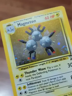 MP - Pokemon TCG Magneton Base Set 2 9/130 Holo Unlimited Holo Rare - Image 2