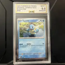 Squirtle #48 2023 Pokemon SV Black Star Promo Cosmos Holo AGS Mint 9.5 - Image 1