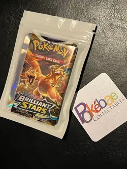 Pokemon TCG NEW Factory Sealed Brilliant Stars 2 Booster Packs Unweighted - Image 3