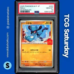 2025 POKEMON MCDONALD'S PROMO JP #022 RIOLU PSA 10 - Image 1