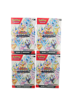 Pokemon TCG Prismatic Evolutions Booster Bundle LOT OF 4 - Sealed -Free Shipping - Image 1