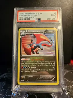 Salamence Holo PSA 9 Pokemon Black & White 2012 Dragon Vault #8 - Image 1
