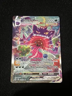 Pokemon Gengar VMAX Alternate Art Secret Rare Holo 271/264 Fusion Strike - Image 1