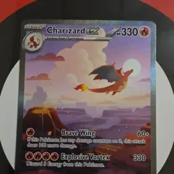 Pokemon Charizard EX Ultra Rare 199/165 MEW EN Holo Dragon - Image 1