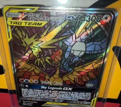 Pokemon Moltres & Zapdos & Articuno GX SM210 Promo Full Art Holo TAG TEAM HP 300 - Image 4