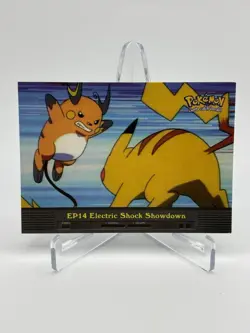 Electric Shock Showdown EP14 Topps Pokemon Series 2 NEAR MINT - Image 1