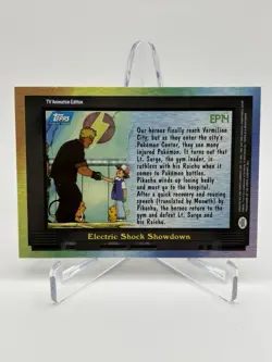 Electric Shock Showdown EP14 Topps Pokemon Series 2 NEAR MINT - Image 2